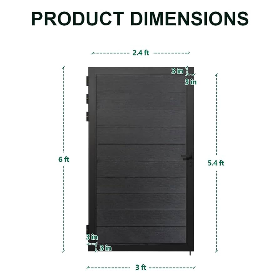 ガーデンドア3 Amazon.com : Fencop Outdoor Fence Gate, 3(W)×6(H) Ft Wood